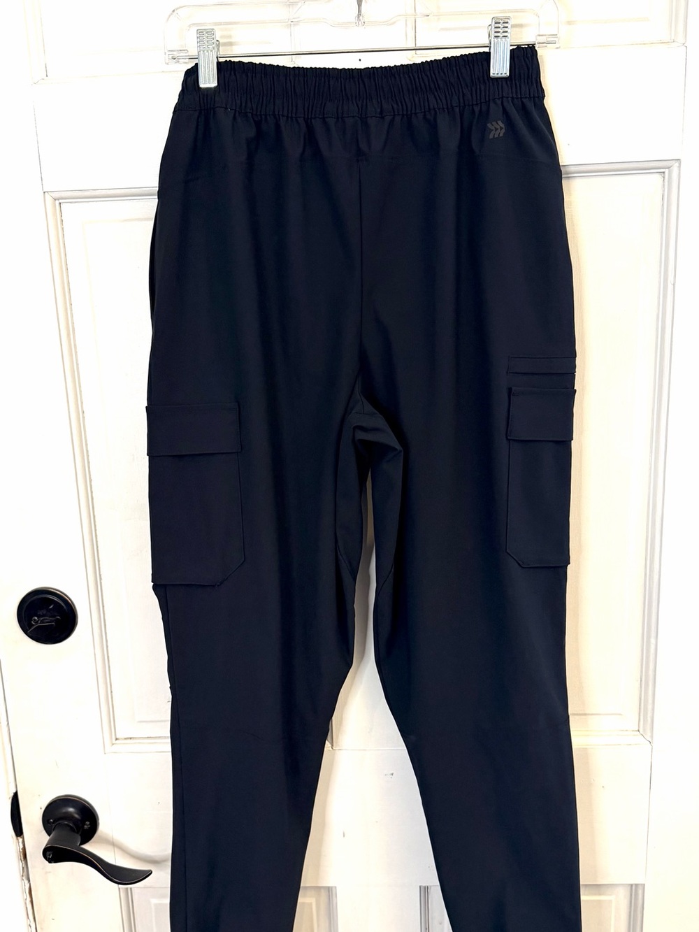 All In Motion Men’s Athletic Cargo Joggers Black Size S NWOT